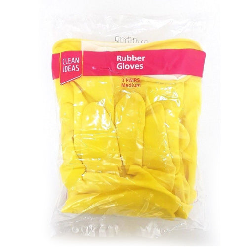 Yellow Rubber Gloves for Household Cleaning suitable for Kitchen