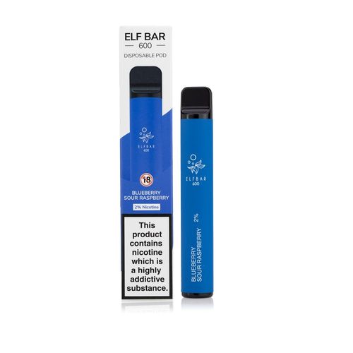 Elf Bar 600 Disposable Vape - Blueberry Sour Raspberry