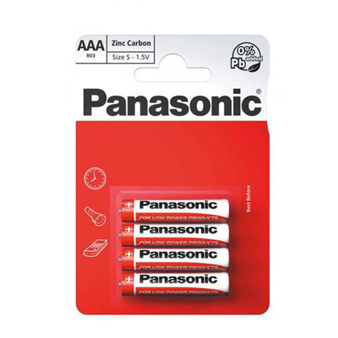 Panasonic R03 AAA Size Zinc Carbon