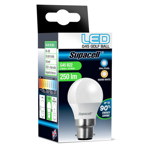 Supacell LED G45 Golf Ball Bulb