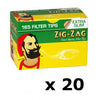 Zig Zag Extra Slim Filter Tips 165 Tips per Box