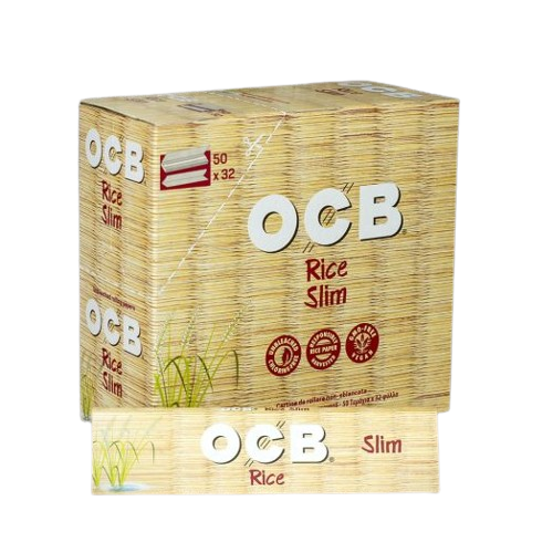 OCB Rice King Size Slim Cigarette Rolling Papers