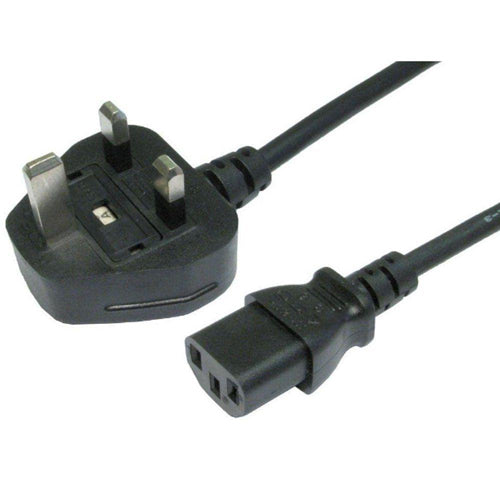 2m IEC Mains Power Lead Cable UK for Kettle, TV, PS3, Samsung, LG, PC's, Printer