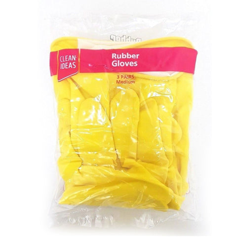 Yellow Rubber Gloves for Household Cleaning suitable for Kitchen