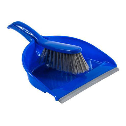Blue Dust Pan & Brush for General Home Use 