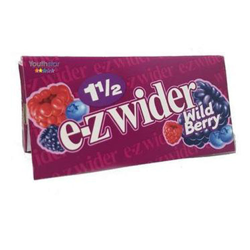 EZ Wider 1 1/2 Inch Wild Berry Flavour Cigarette Rolling Paper