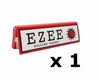 1 Booklet of EZEE Regular Red Standard Rolling Paper with Cut Corners