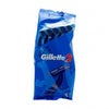 Gillette 2 Twin Blade Blue Disposable Razors in a Pack of 5