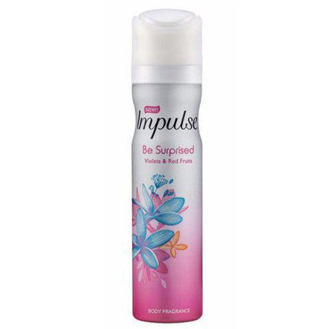 Impulse Body Fragrance 75ml Be Surprised with Violets & Red Fruits scent body spray
