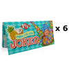 6 Booklets of Joker 1 1/2 Inch Cigarette Rolling Paper Pina Colada Flavour