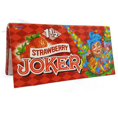 Joker 1 1/2 Inch Cigarette Rolling Paper Strawberry Flavour