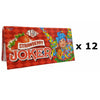 12 Booklets of Joker 1 1/2 Inch Cigarette Rolling Paper Strawberry Flavour