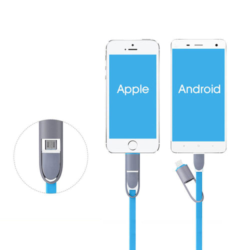 2 in 1 Android and Apple Phone Charger