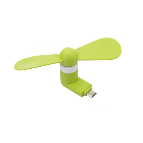 Green Mini Portable Fan for Android Phones