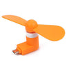 Orange Mini Portable Fan for Android Phones