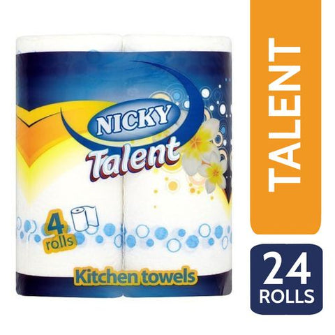 Nicky Talent Absorbent Kitchen Towels Roll Printed - 2ply