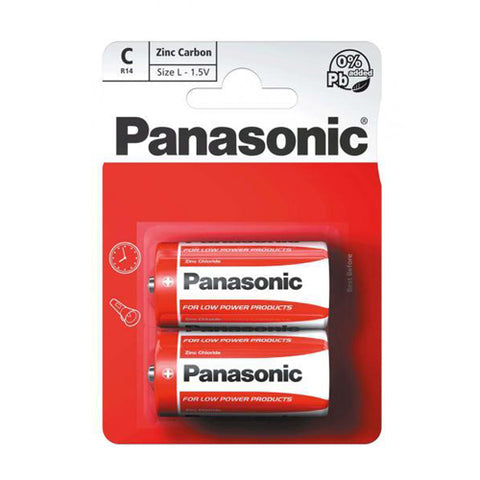 Panasonic R14 C Size Batteries