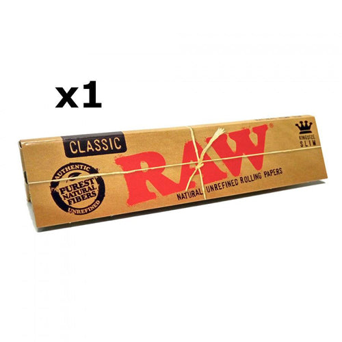 1 Booklet of RAW Classic King Size Slim Rolling Papers