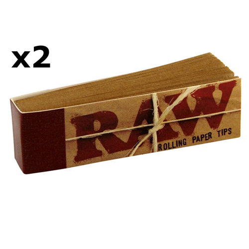 2 Booklets of RAW Rolling Paper Tips
