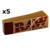 5 Booklets of RAW Rolling Paper Tips