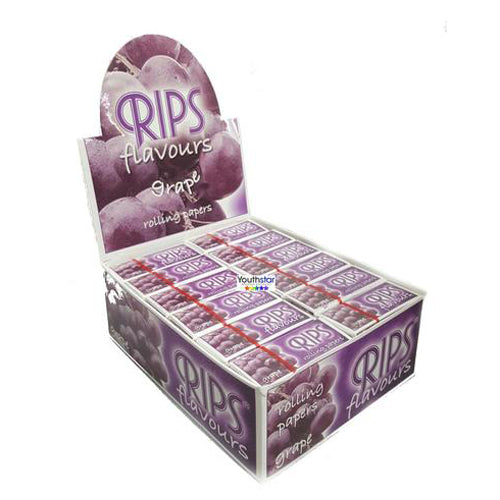 RIPS Grape Flavoured Slim Cigarette Rolling Paper