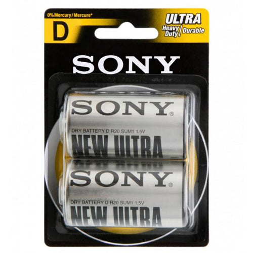Sony R20 Ultra Heavy Duty D Size Batteries