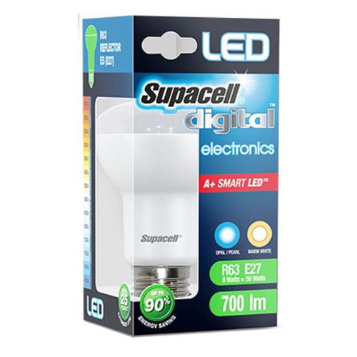 Supacell LED Digital R63 Reflector E27 Bulb