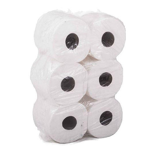 White 2Ply Centrefeed Embossed Contract Rolls