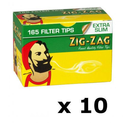 Zig Zag Extra Slim Filter Tips 165 Tips per Box