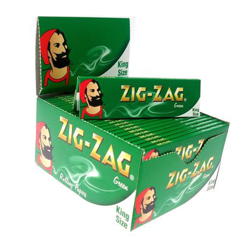Zig Zag Green King Size Slim Cigarette Rolling Papers