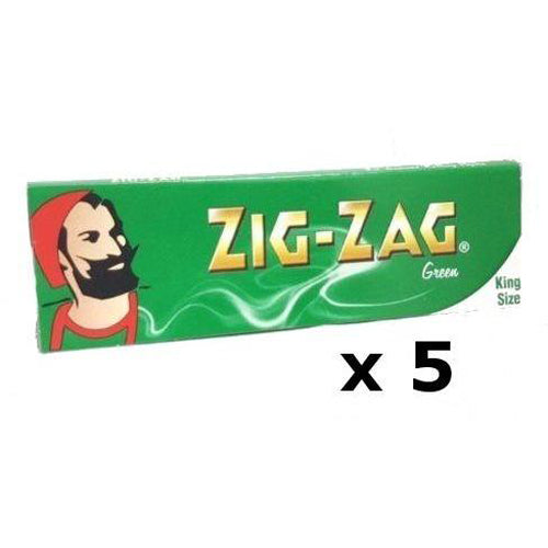 Zig Zag Green King Size Slim Cigarette Rolling Papers