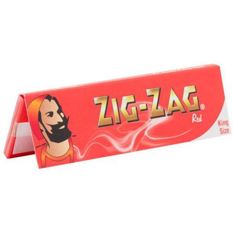 zig zag red slim king size rolling paper cigarette zig zag red papers 