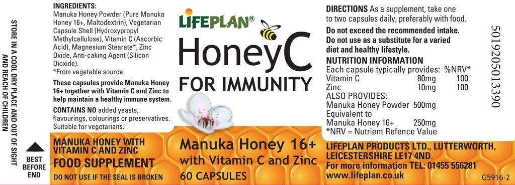 Lifeplan Honey C for Immunity with Manuka Honey